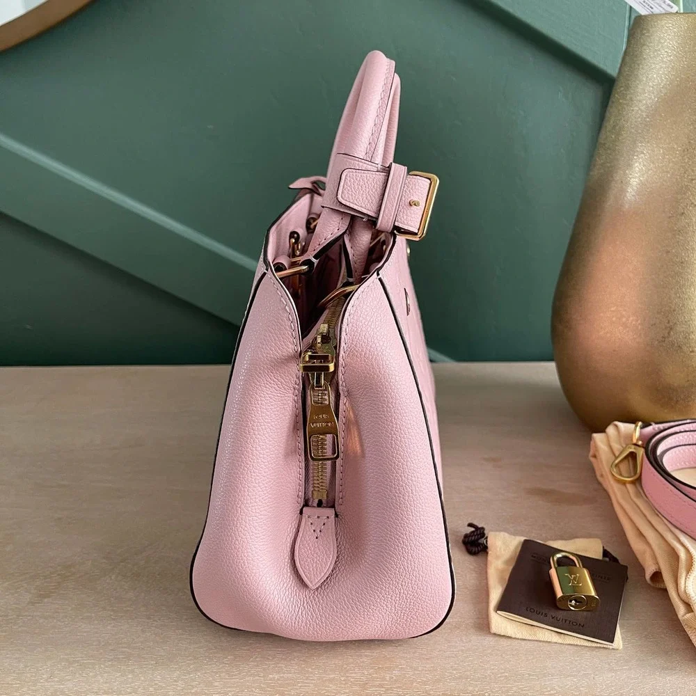 ❌SOLD❌Mint Louis Vuitton Montaigne BB Empreinte Leather Rose Poudre Bag SP1195 - Picture 5 of 15
